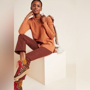 ANTHROPOLOGIE T. La Nadia Cut-Out Waffle Tunic